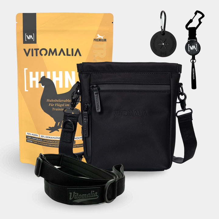 Bundle - Gassi-Complete-Set-Black-Chicken - Con elegante Borsa a tracolla